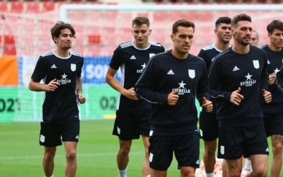 Els dos sabadellencs, en l'entrenament d'avui a Montilivi | @FCF_CAT